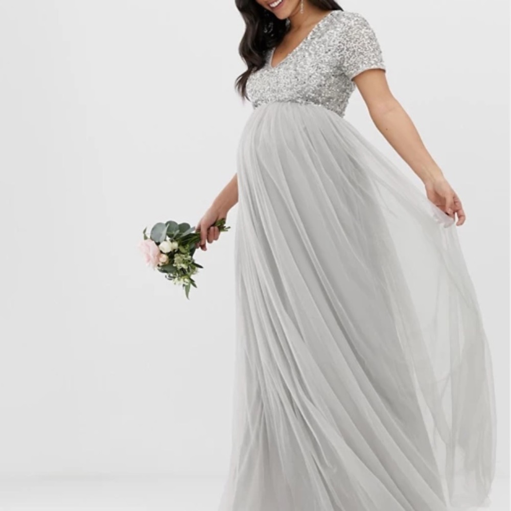 ASOS maternity bridesmaids dress